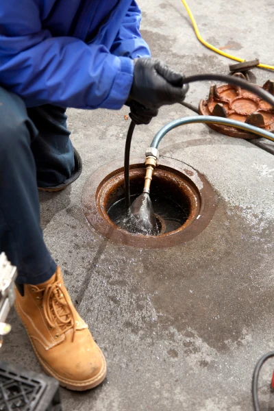 Before and after comparison of a sewer pipe relining and camera inspection