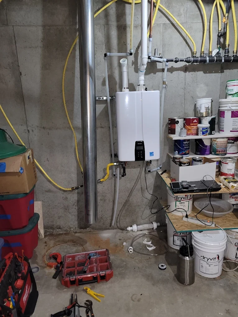Wall Mounted Tankless Water Heater Installation